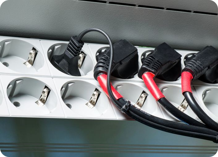 Multiple plugs in power outlet