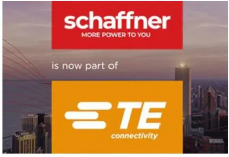 Schaffner joins TE Connectivity, enhancing power solutions.